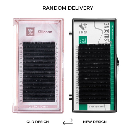 Eyelash extensions "Silicone" Lovely New - 16 lines
