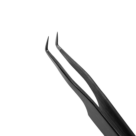 Eyelash Extension Tweezers NanoFiber Lovely, Grace Elegante Black series, 90 degrees, 7 mm