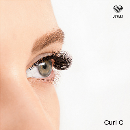Eyelash extensions "Silicone" Lovely New - 16 lines - MIX