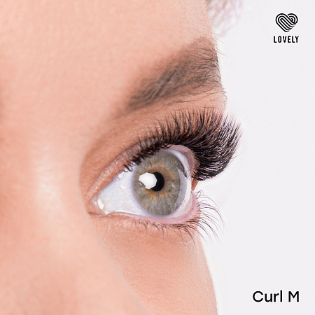 Eyelash extensions "Silicone" Lovely New - 16 lines - MIX